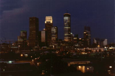 Minneapolis skyline 1980's